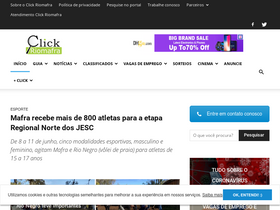 'clickriomafra.com.br' screenshot