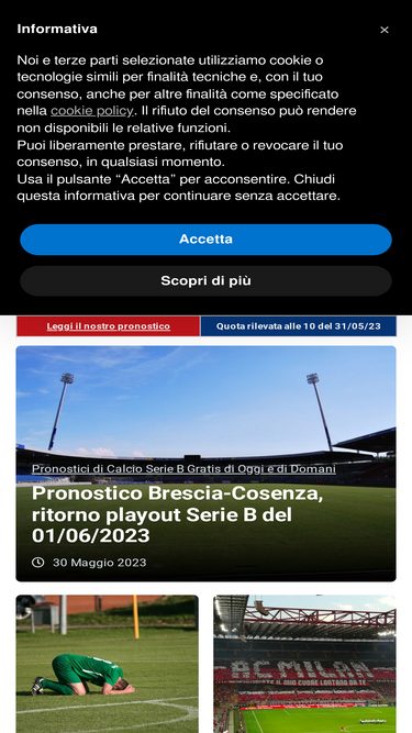 Brescia Calcio vs Cosenza Calcio Preview 01/06/2023