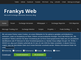 'frankysweb.de' screenshot