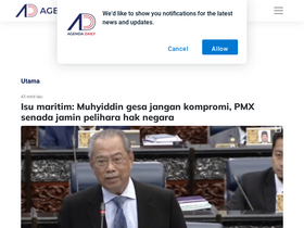 'agendadaily.com' screenshot