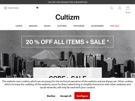 'cultizm.com' screenshot