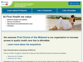 'firsthealth.com' screenshot