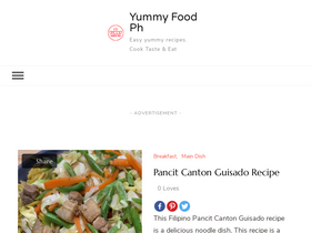 'yummyfood.ph' screenshot