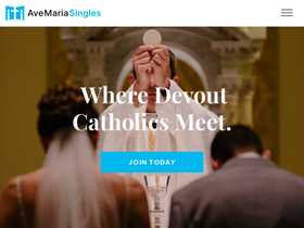 'avemariasingles.com' screenshot