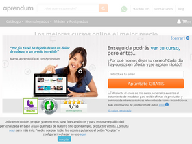 'aprendum.com' screenshot