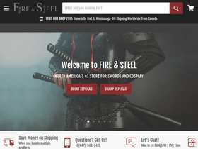 'fireandsteel.ca' screenshot