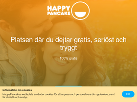 'happypancake.se' screenshot
