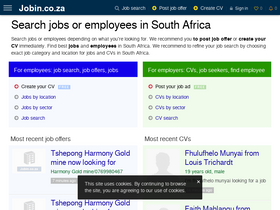 'jobin.co.za' screenshot