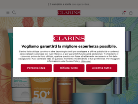 'clarins.it' screenshot