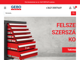 'gebotools.hu' screenshot