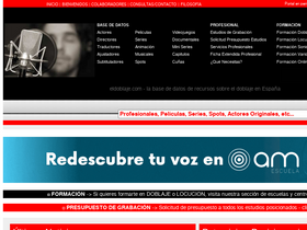 'eldoblaje.com' screenshot