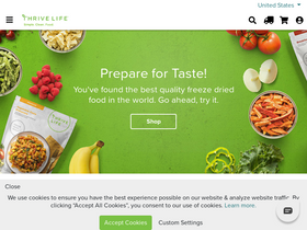 'thrivelife.com' screenshot