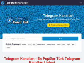 'telegramkanalbul.com' screenshot