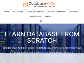'databasefaqs.com' screenshot