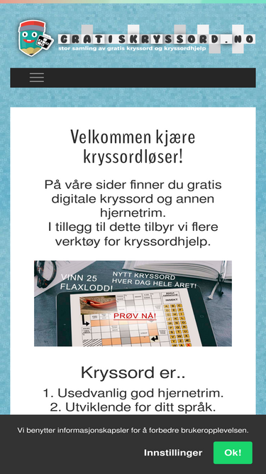 Gratis Kryssordhjelp