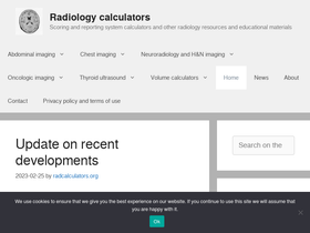 'radcalculators.org' screenshot