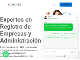 'lofwork.cl' screenshot