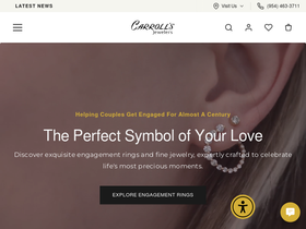 carrollsjewelers.com homepage screenshot