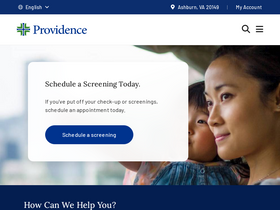 'phpprovider.providence.org' screenshot