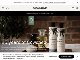 'cowshed.com' screenshot