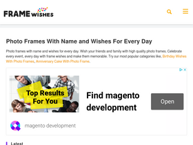 'framewishes.com' screenshot