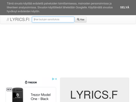 'lyrics.fi' screenshot