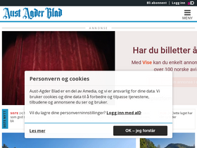 'austagderblad.no' screenshot