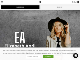 'elizabethapril.com' screenshot