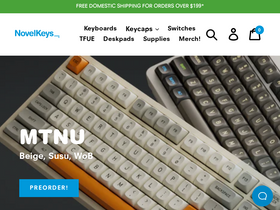 'novelkeys.com' screenshot