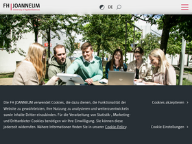 'fh-joanneum.at' screenshot