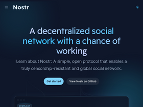 'nostr.com' screenshot
