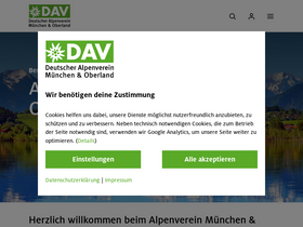 'alpenverein-muenchen-oberland.de' screenshot
