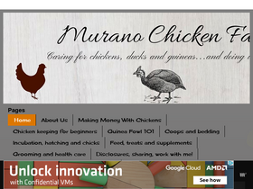 'muranochickenfarm.com' screenshot