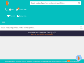 'pentruanimale.ro' screenshot