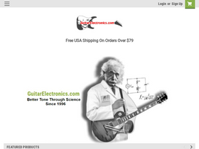 'guitarelectronics.com' screenshot