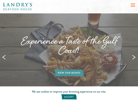 'landrysseafood.com' screenshot