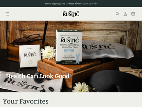 RUSTIC website screenshot