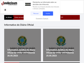 'jusdecisum.com.br' screenshot