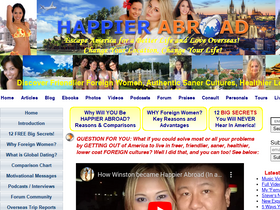 'happierabroad.com' screenshot