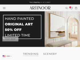 Artinoor homepage screenshot
