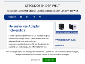 'welt-steckdosen.de' screenshot