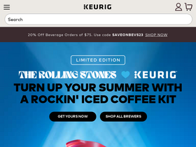 'keurig.com' screenshot