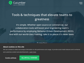'cucumber.io' screenshot