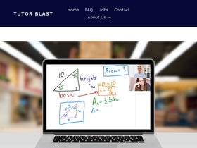 Tutorblast homepage screenshot