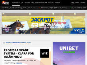 'jokersystemet.se' screenshot