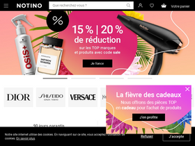 'notino.fr' screenshot