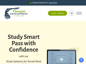 'therapistdevelopmentcenter.com' screenshot