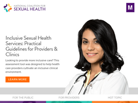 'nationalcoalitionforsexualhealth.org' screenshot