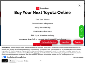 'tustintoyota.com' screenshot