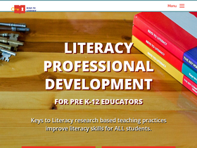 'keystoliteracy.com' screenshot